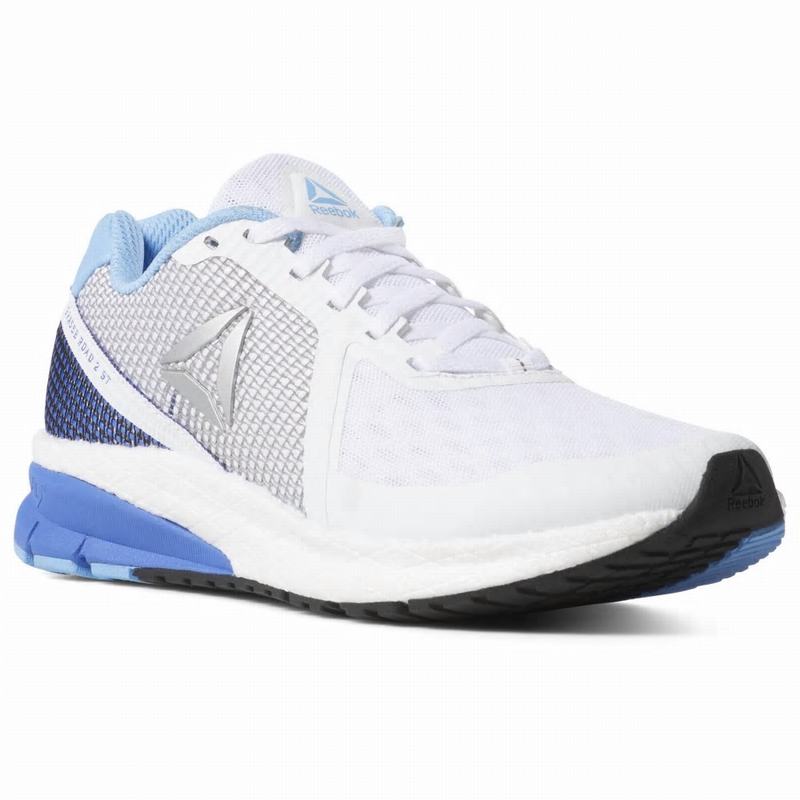 Adidasi Alergare Reebok Grasse Road To Street Dama Albi/Albastri Romania IO7472FS
